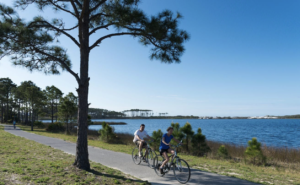 Bike riding on 30A bike trails