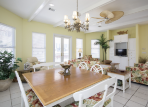 Dining area of Majorca vacation rental - perfect for Thanksgiving on the beach in 30A