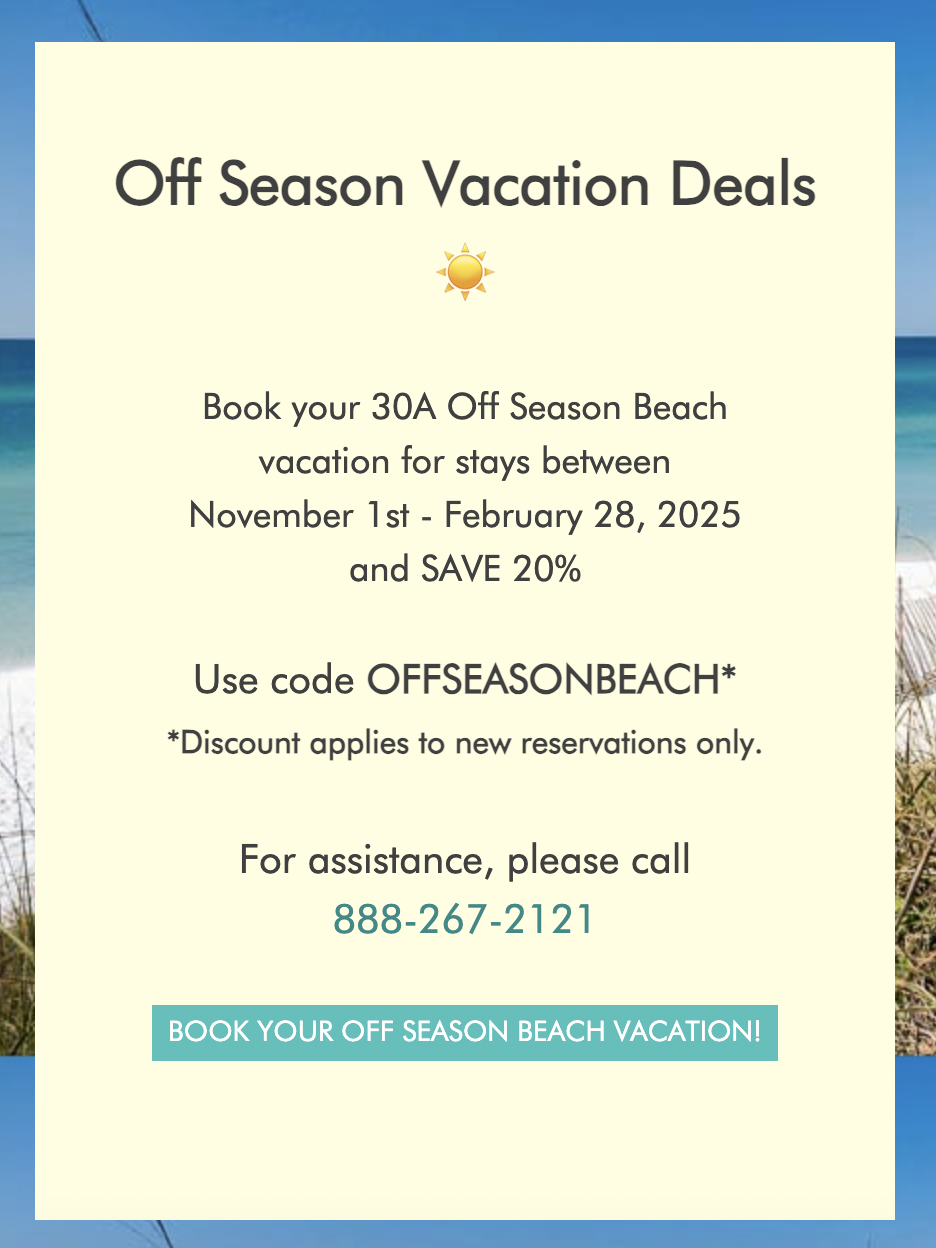 Off Season Vacation Deals